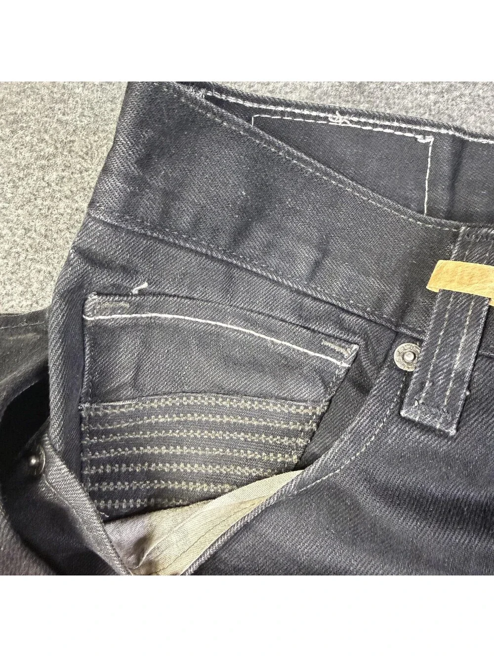 Levi's 6500 Jeans Mens 38x30 Black Loose Straight Relaxed Fit Denim Pockets